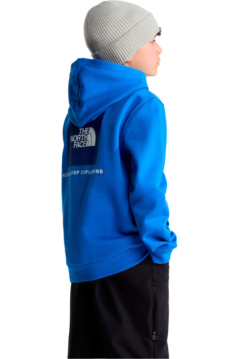 The North Face camiseta montaña manga larga niño TEEN EVOLUTION BOX NSE PULLOVER HOODIE vista trasera