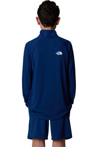 The North Face camiseta montaña manga larga niño TEEN NEVER STOP 1/4 ZIP vista trasera