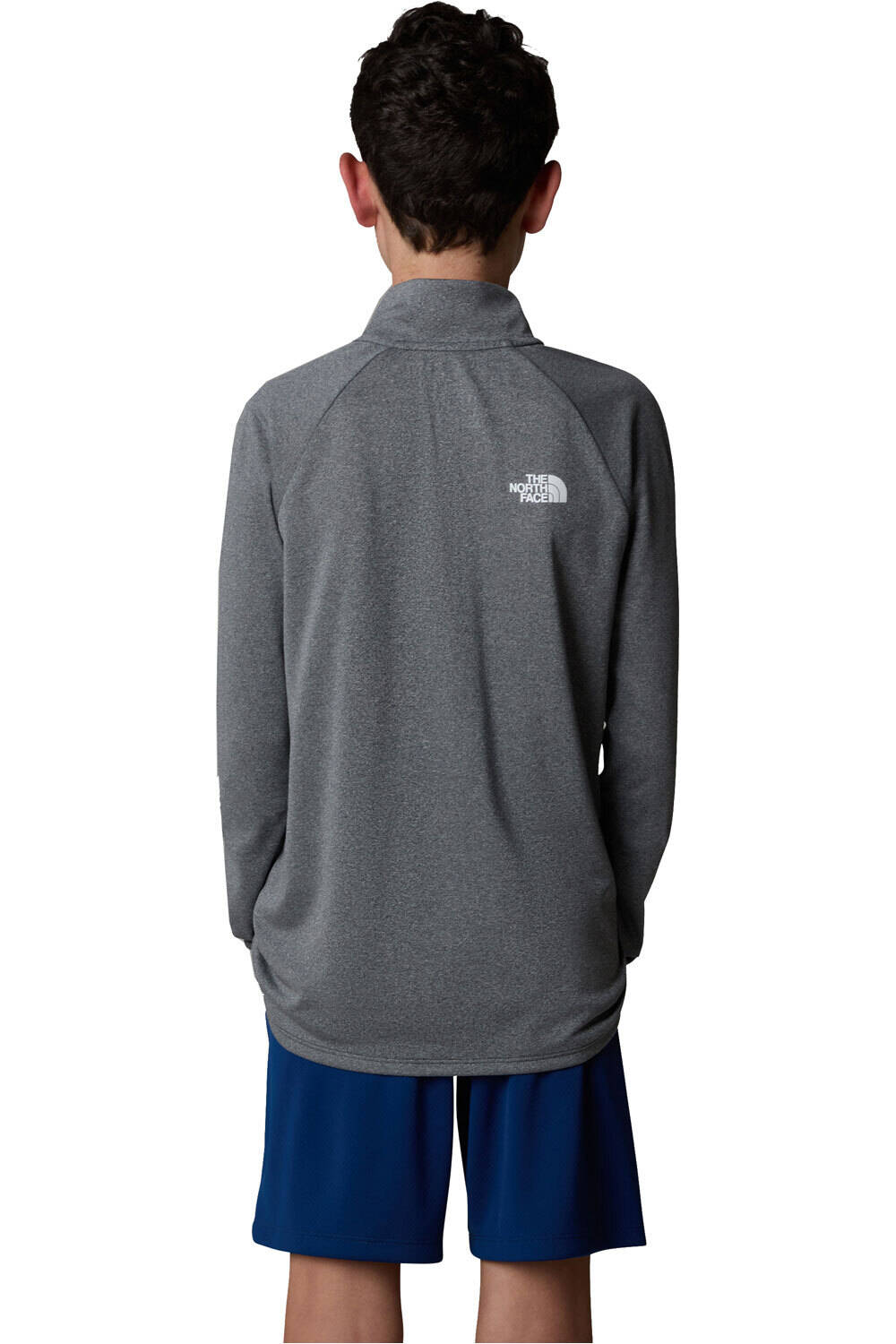 The North Face camiseta montaña manga larga niño TEEN NEVER STOP 1/4 ZIP vista trasera