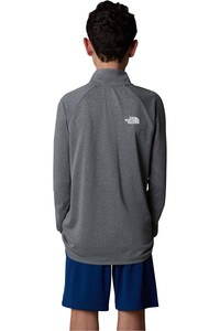 The North Face camiseta montaña manga larga niño TEEN NEVER STOP 1/4 ZIP vista trasera