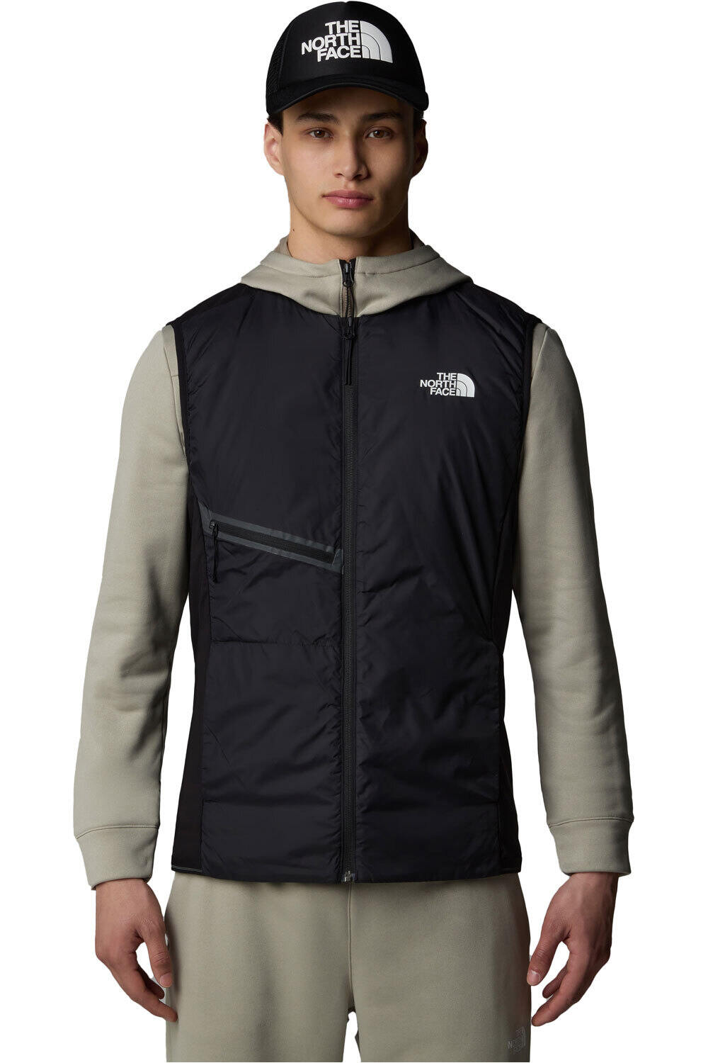 The North Face chaleco outdoor hombre M MOUNTAIN ATHLETICS HYBRID GILET vista frontal