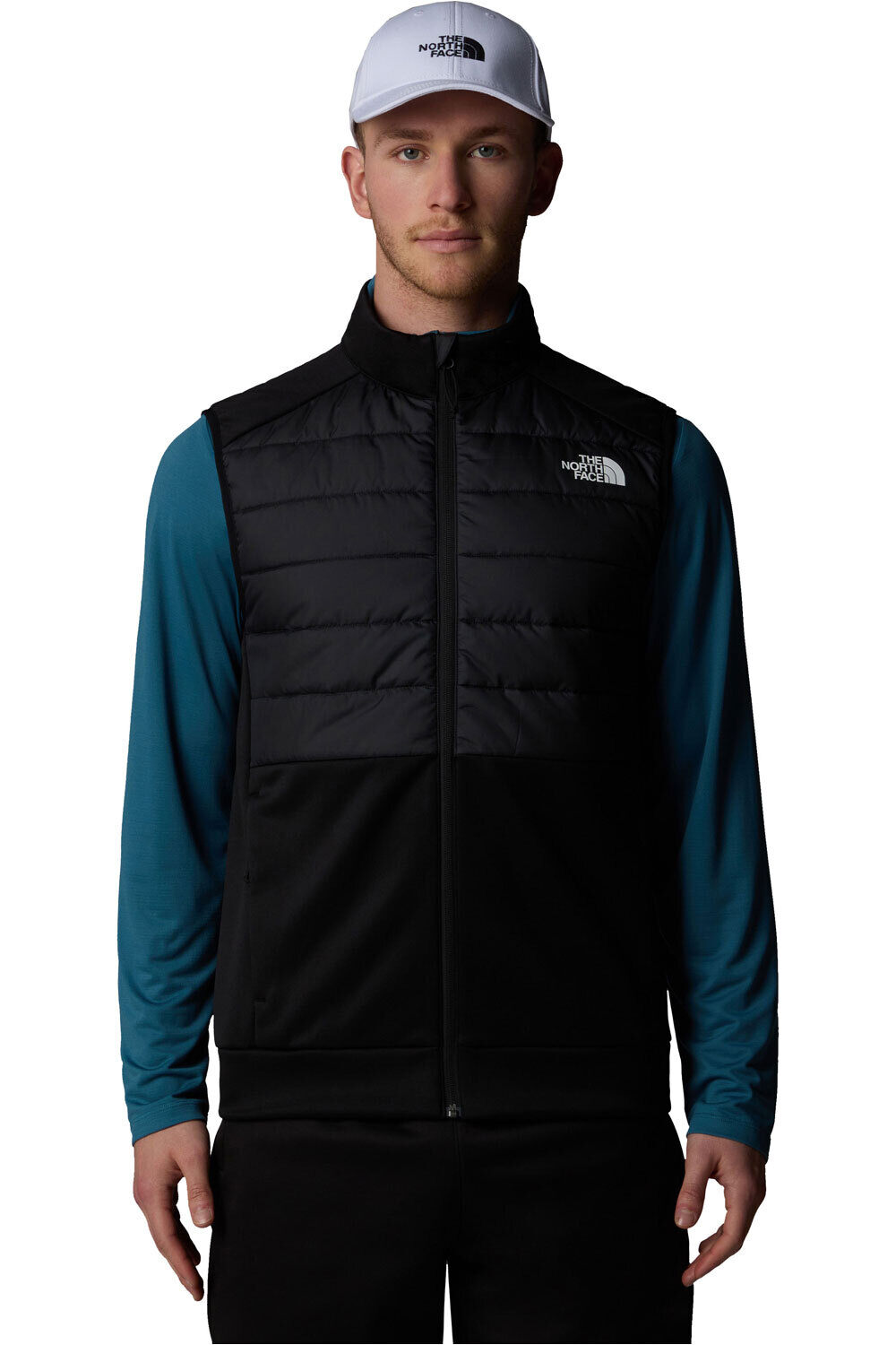 The North Face chaleco outdoor hombre M REAXION HYBRID GILET vista frontal