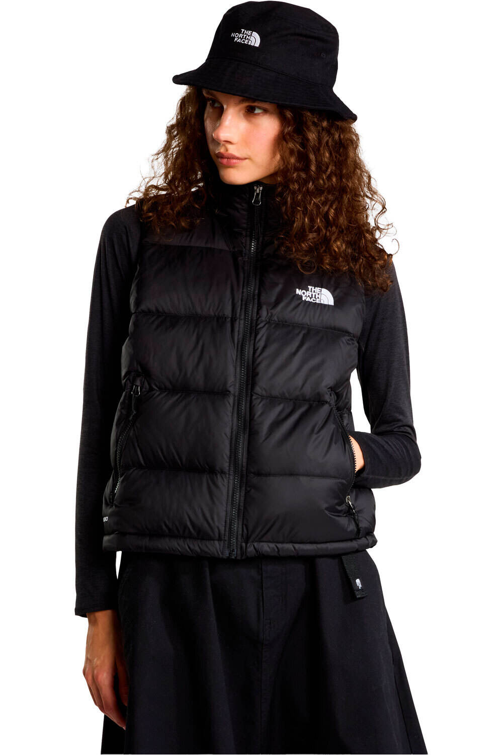 The North Face chaleco outdoor mujer W HYDRENALITE DOWN A-LINE VEST vista frontal