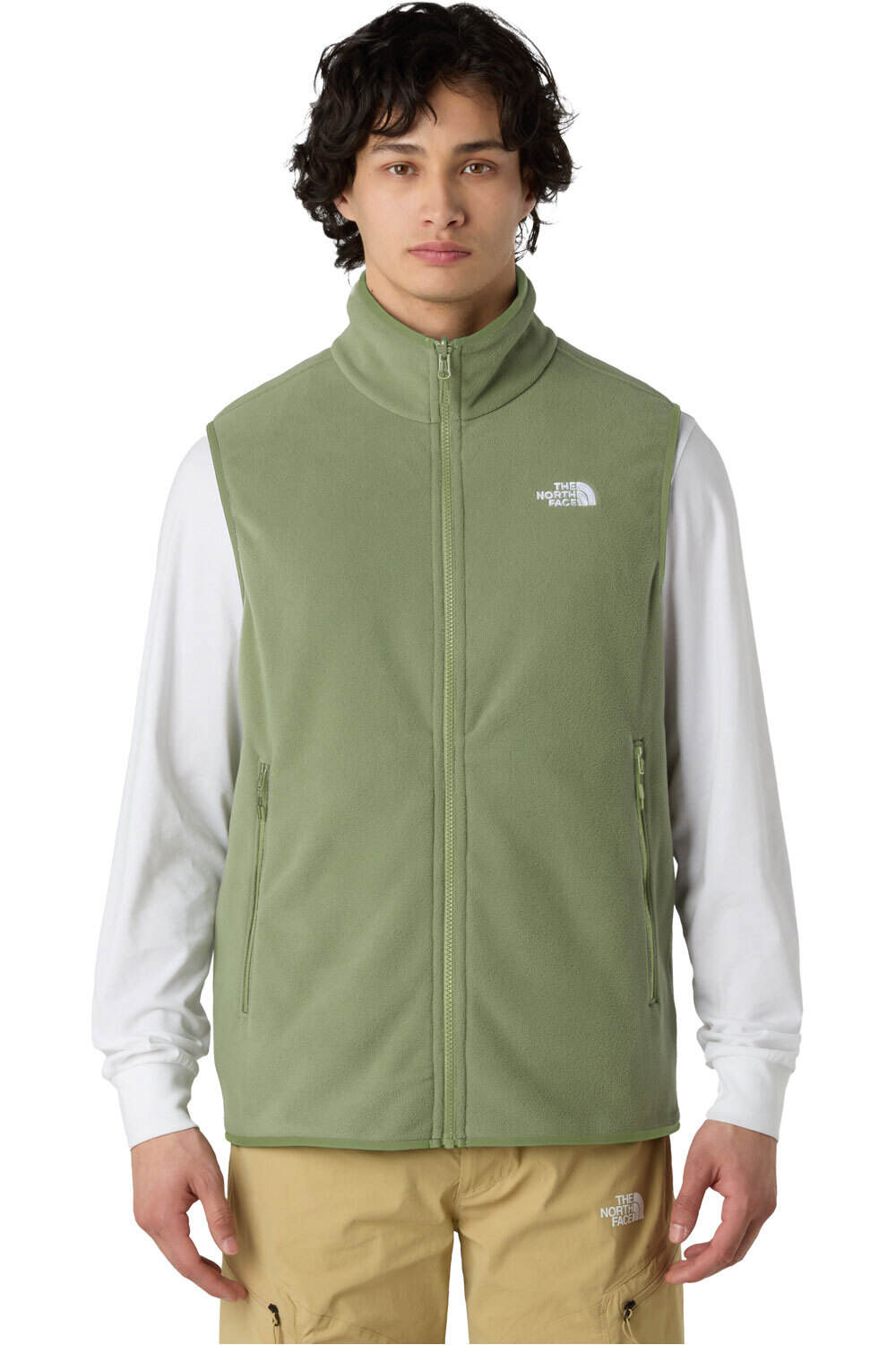 The North Face chaleco polar hombre M GLACIER FLEECE VEST vista frontal