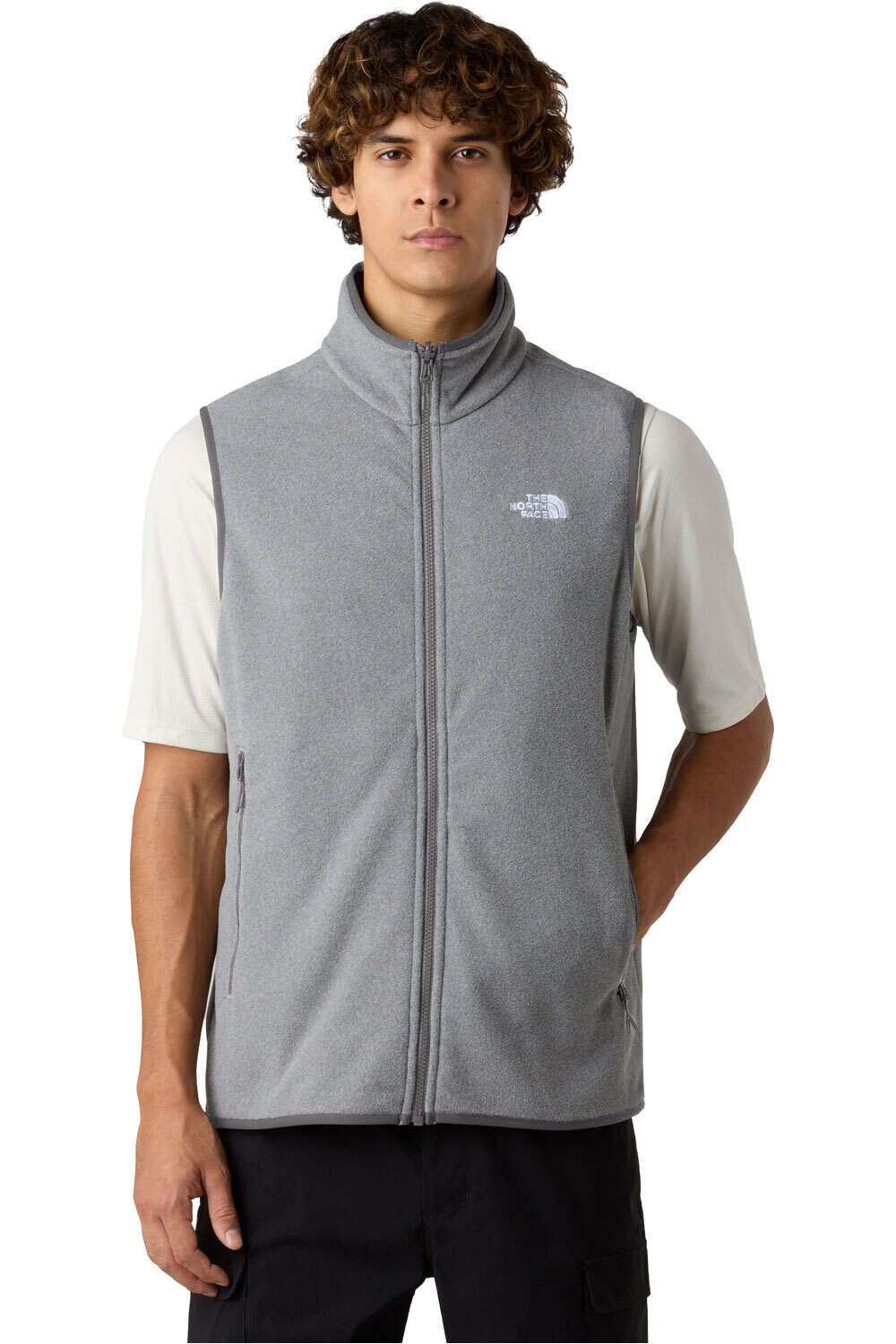 The North Face chaleco polar hombre M GLACIER FLEECE VEST vista frontal