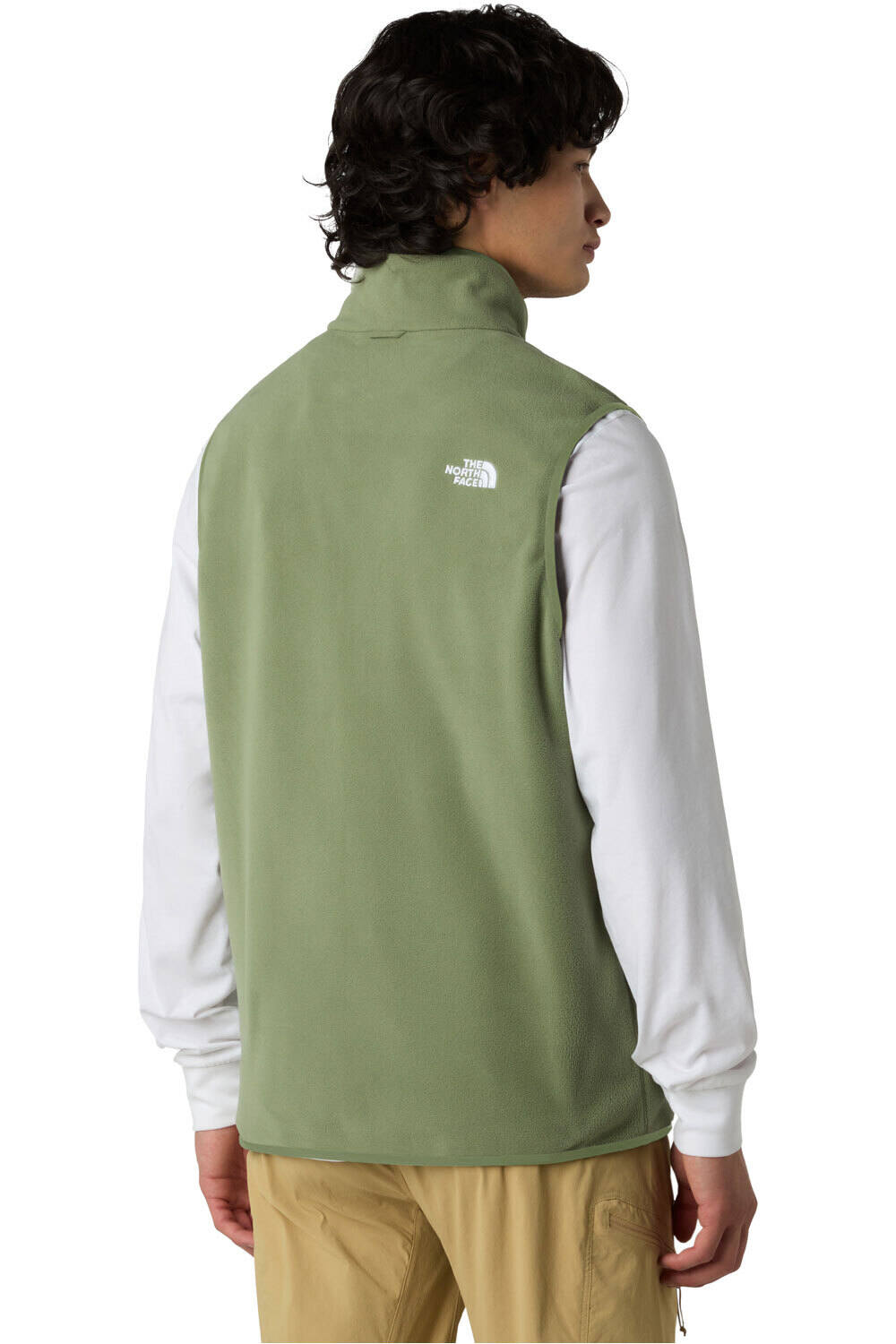 The North Face chaleco polar hombre M GLACIER FLEECE VEST vista trasera