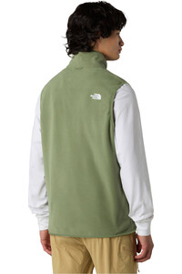 The North Face chaleco polar hombre M GLACIER FLEECE VEST vista trasera