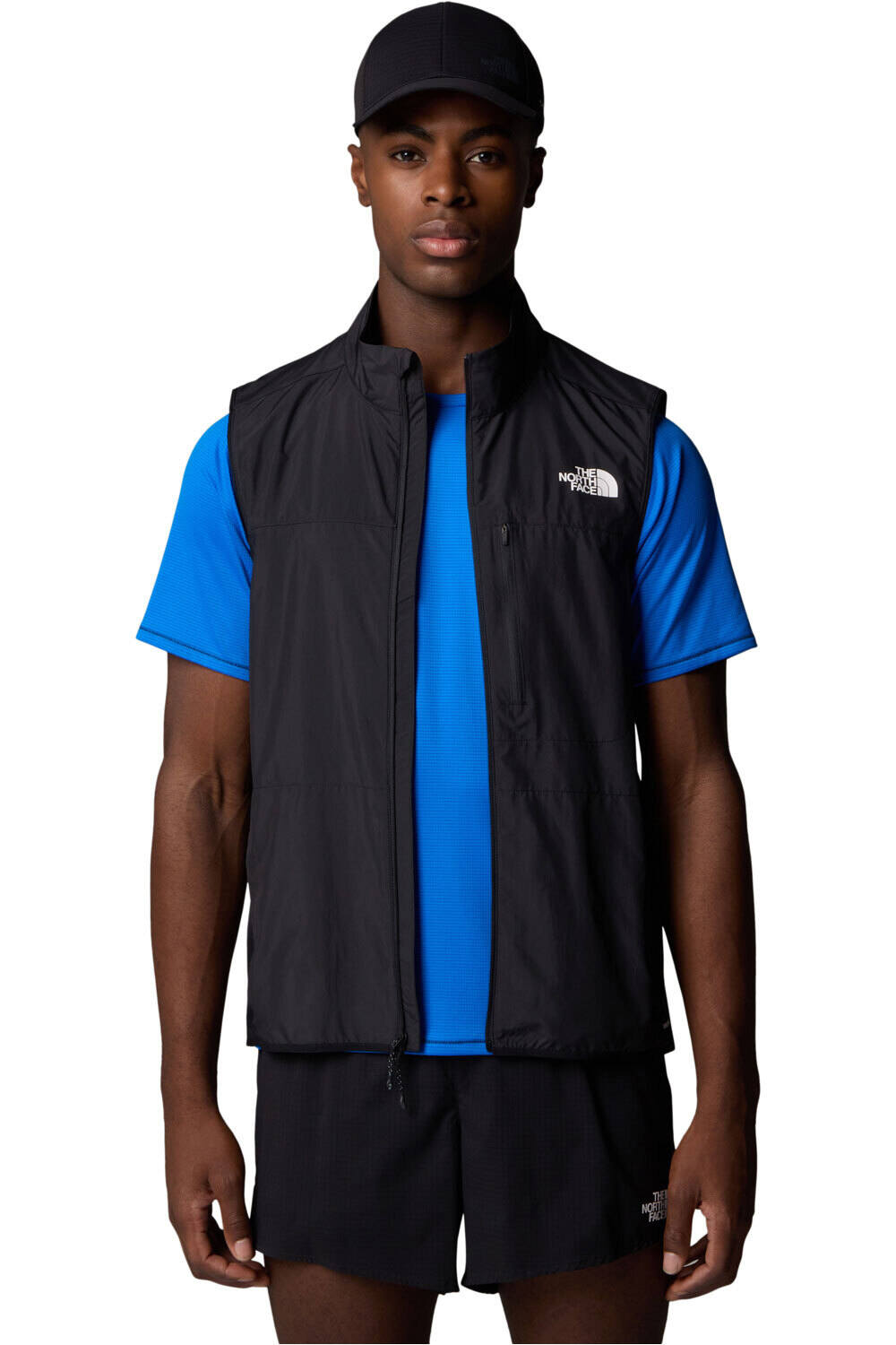 The North Face chaleco polar hombre M HIGHER RUN WIND VEST vista detalle