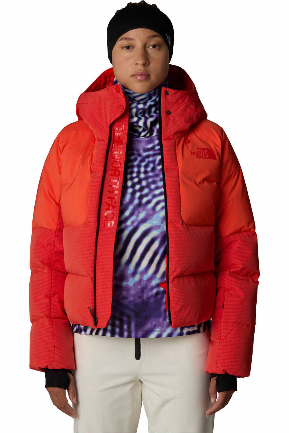 The North Face chaqueta esquí mujer W COLD SPELL CROPPED DOWN JACKET vista detalle