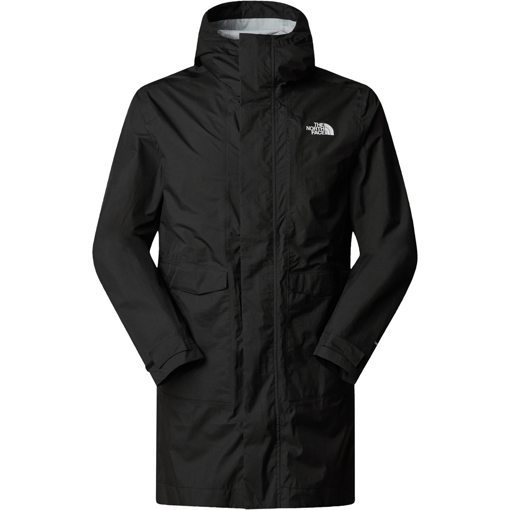 The North Face chaqueta impermeable hombre M PACKABLE SHELL PARKA vista detalle