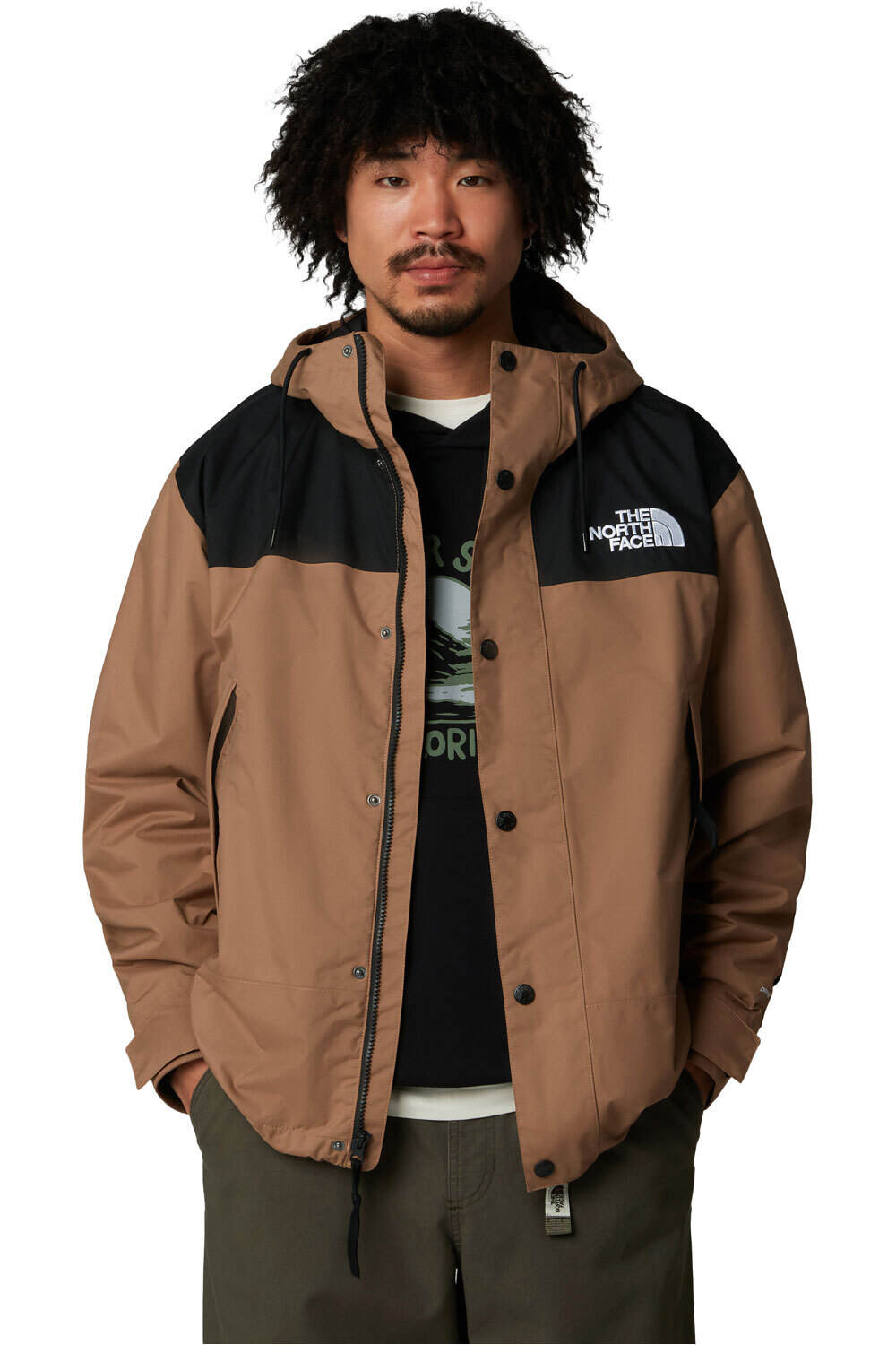 The North Face chaqueta impermeable hombre M REIGN ON JACKET vista detalle