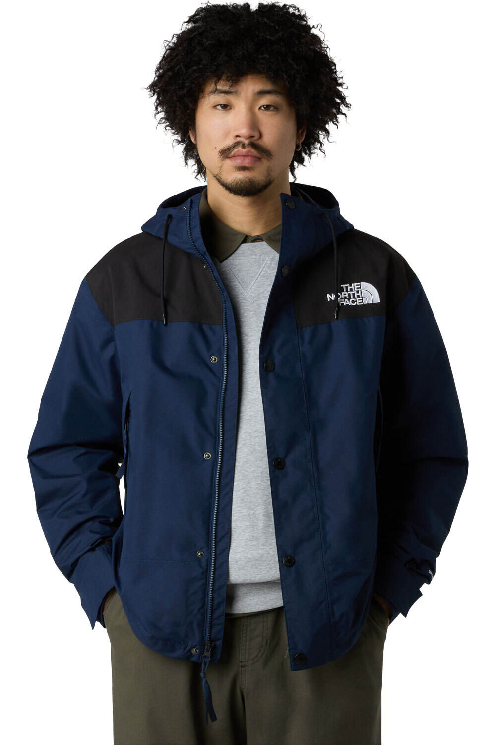 The North Face chaqueta impermeable hombre M REIGN ON JACKET vista detalle