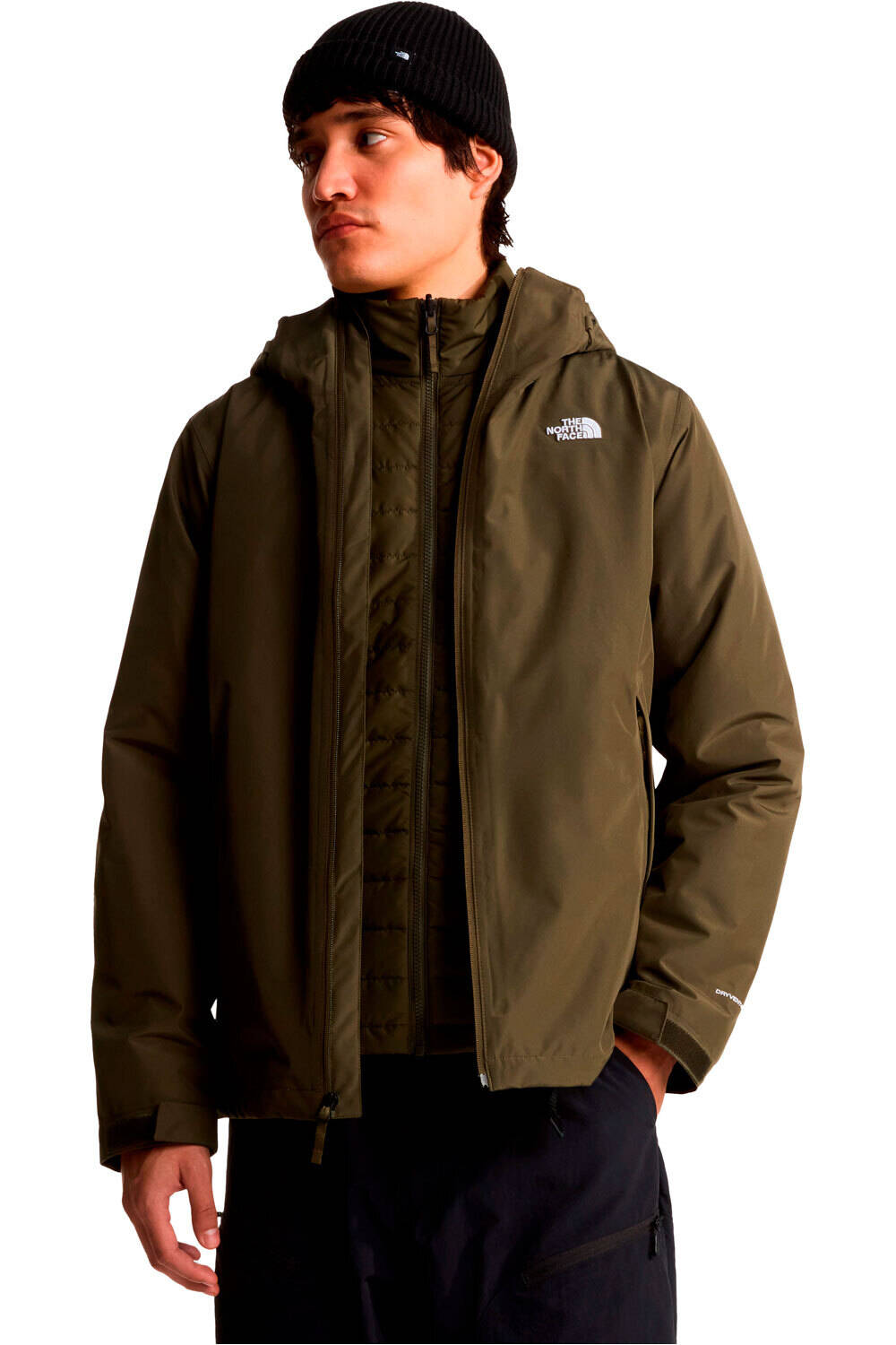 The North Face chaqueta impermeable insulada hombre M CARTO MONO TRICLIMATE HOODED JACKET vista frontal