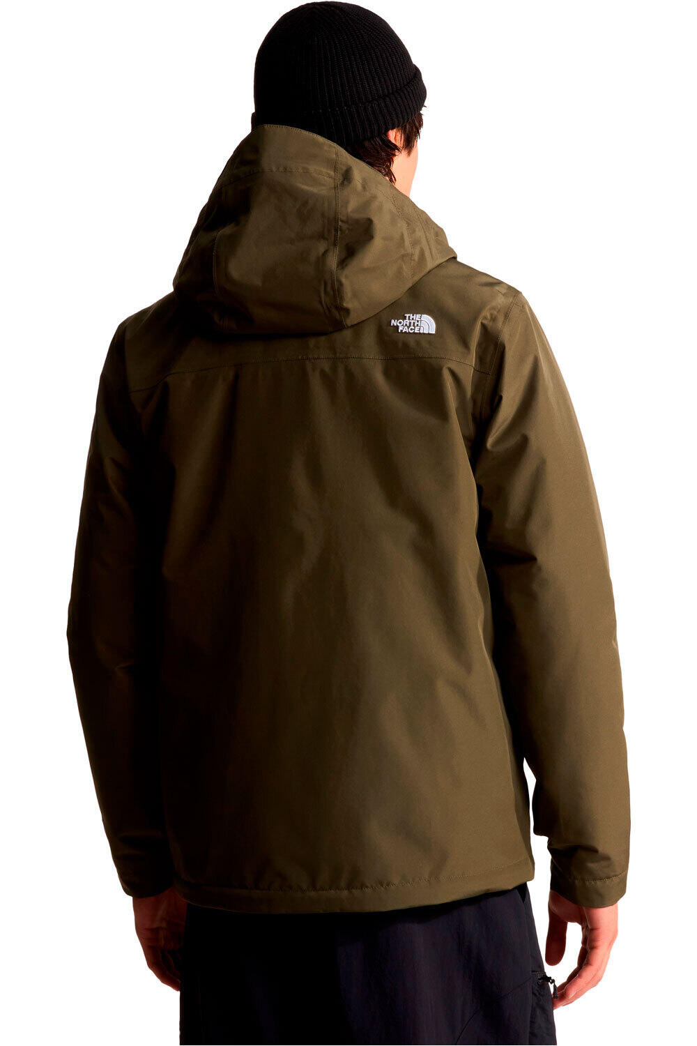 The North Face chaqueta impermeable insulada hombre M CARTO MONO TRICLIMATE HOODED JACKET vista trasera