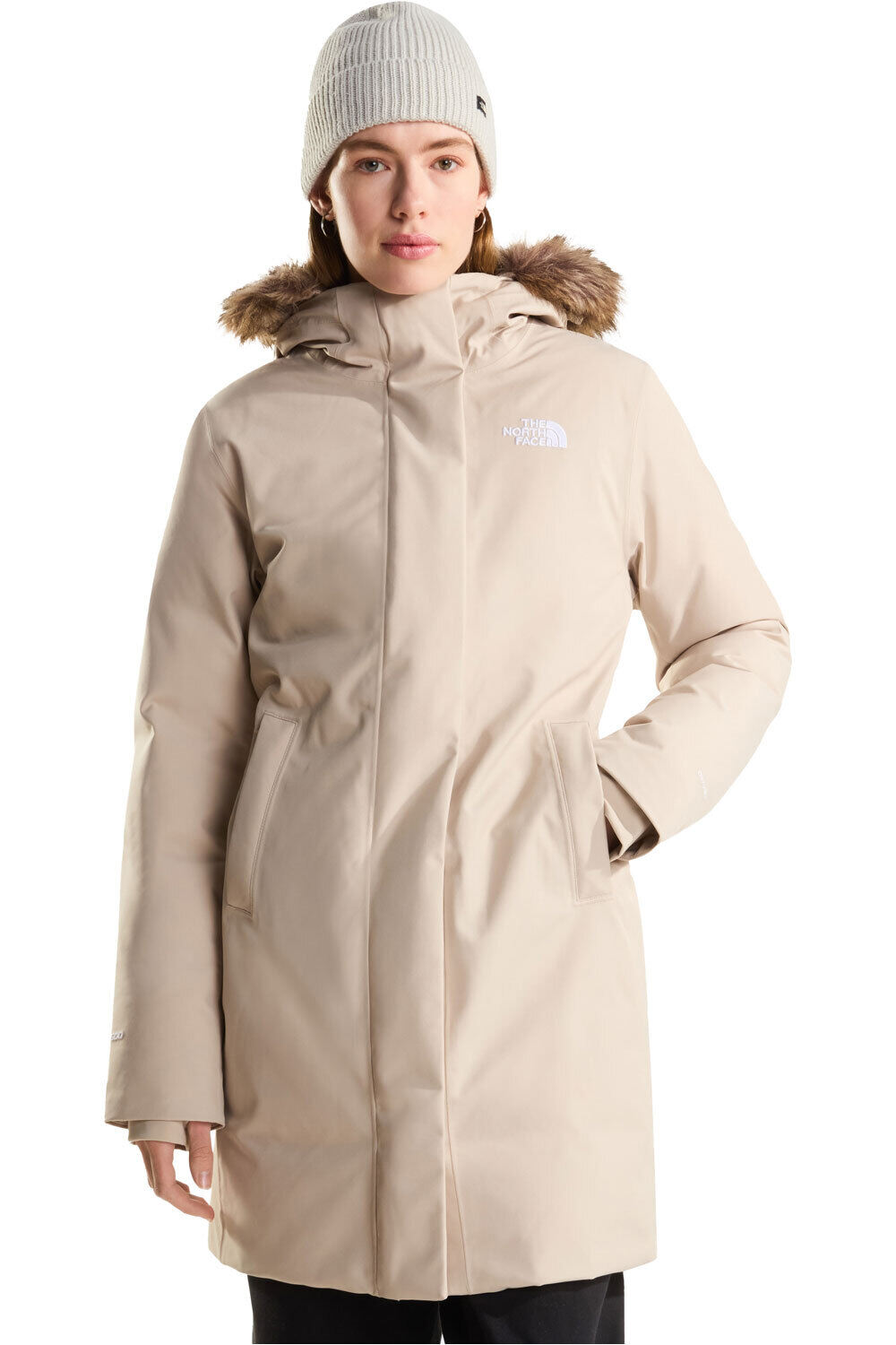 The North Face chaqueta impermeable insulada mujer W ARCTIC PARKA vista frontal