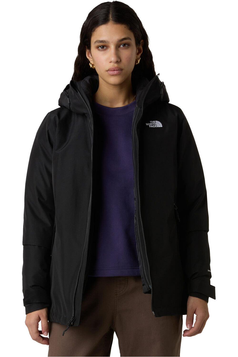 The North Face chaqueta impermeable insulada mujer W CARTO MONO TRICLIMATE HOODED JACKET 03