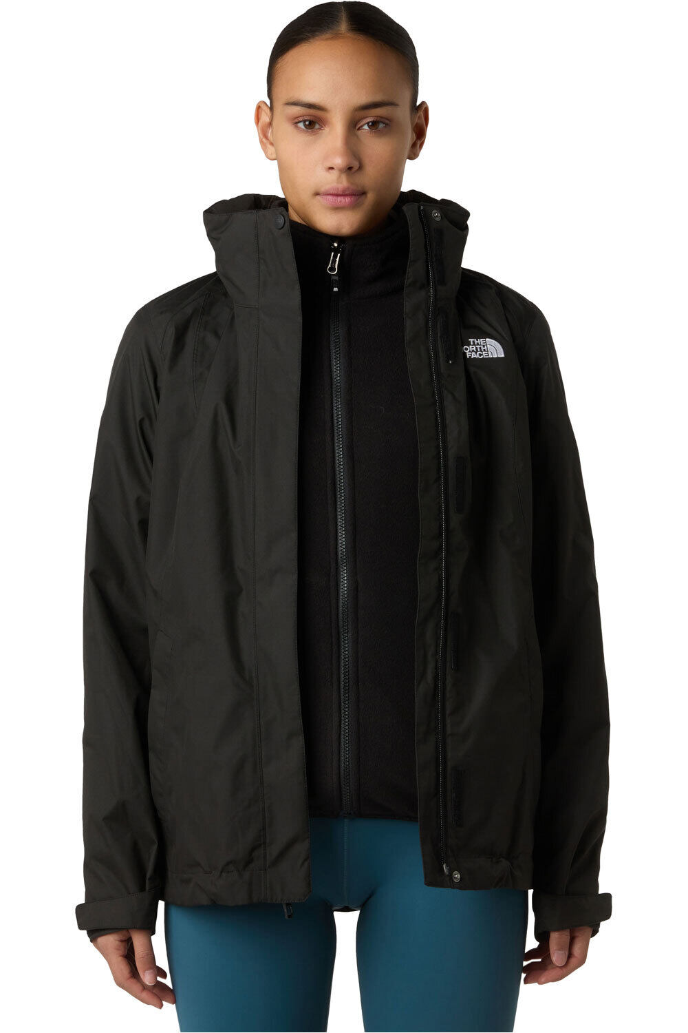 The North Face chaqueta impermeable insulada mujer W EVOLVE II TRICLIMATE JACKET vista frontal