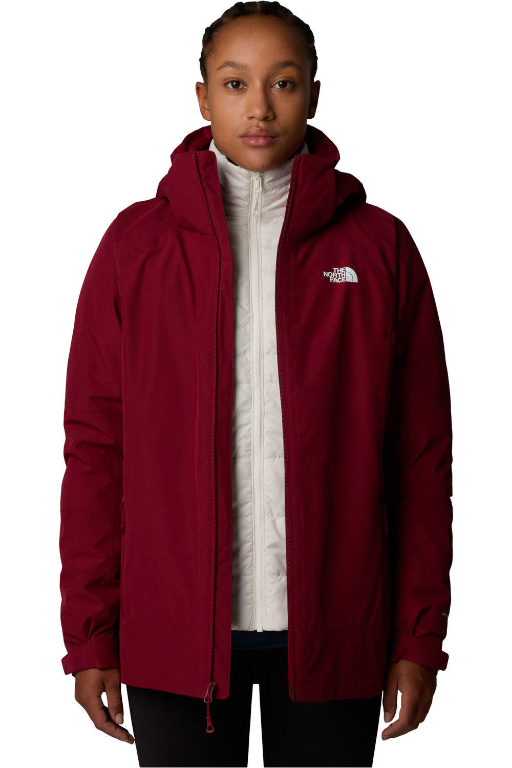 The North Face chaqueta impermeable insulada mujer W INLUX TRICLIMATE vista frontal