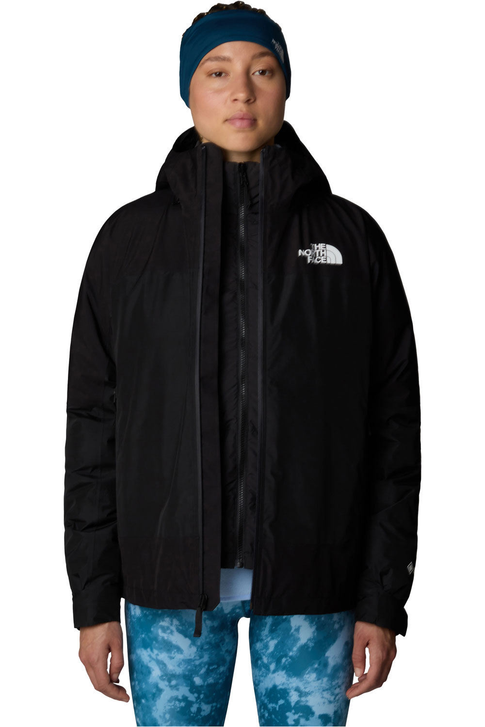 The North Face chaqueta impermeable insulada mujer W MOUNTAIN LIGHT TRICLIMATE GTX JACKET vista frontal
