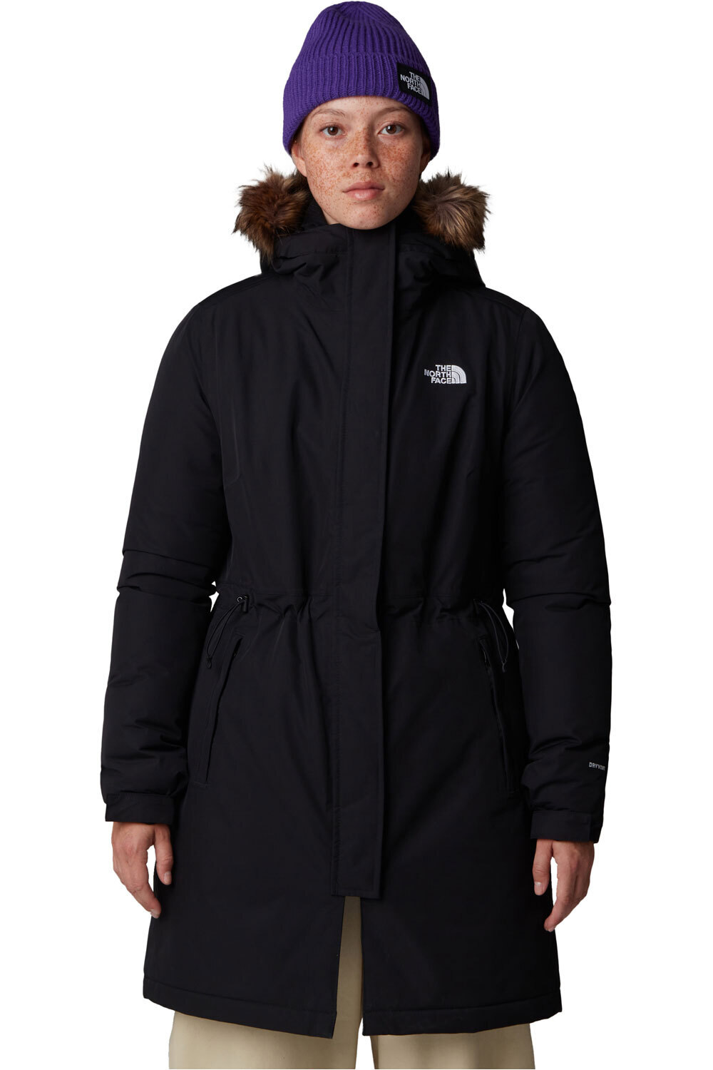 The North Face chaqueta impermeable insulada mujer W ZANECK PARKA vista frontal