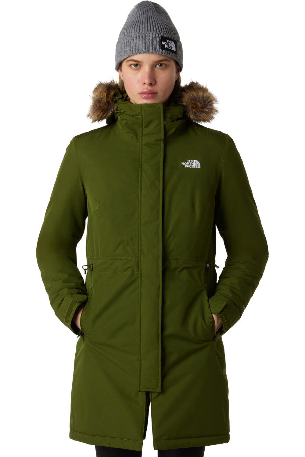 The North Face chaqueta impermeable insulada mujer W ZANECK PARKA vista frontal