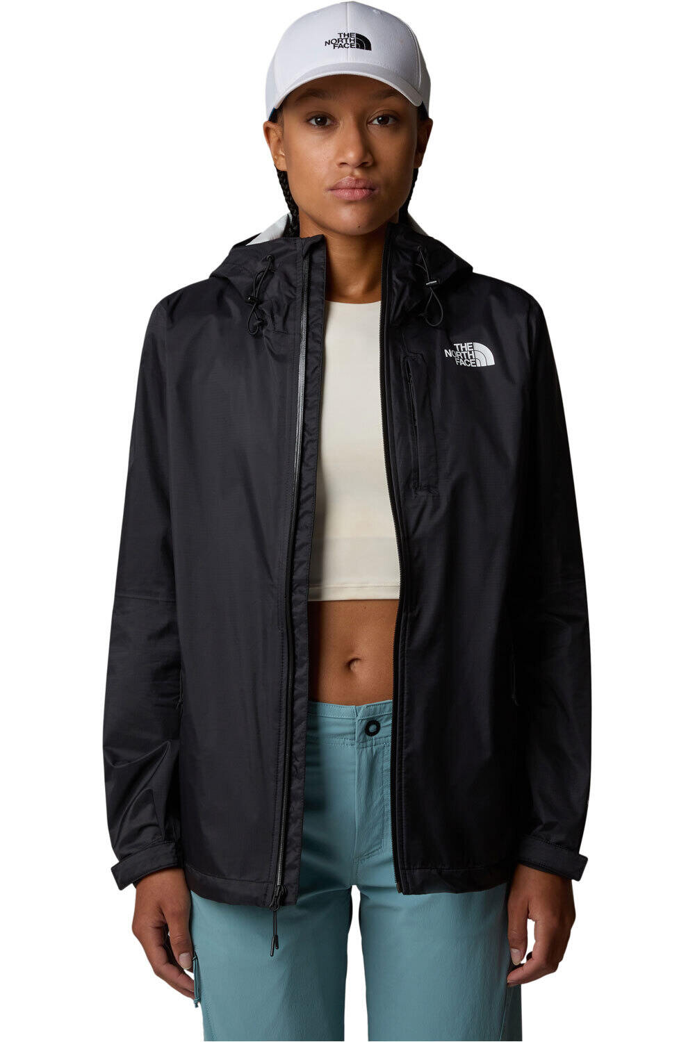 The North Face chaqueta impermeable mujer W ALTA VISTA RAIN JACKET vista detalle