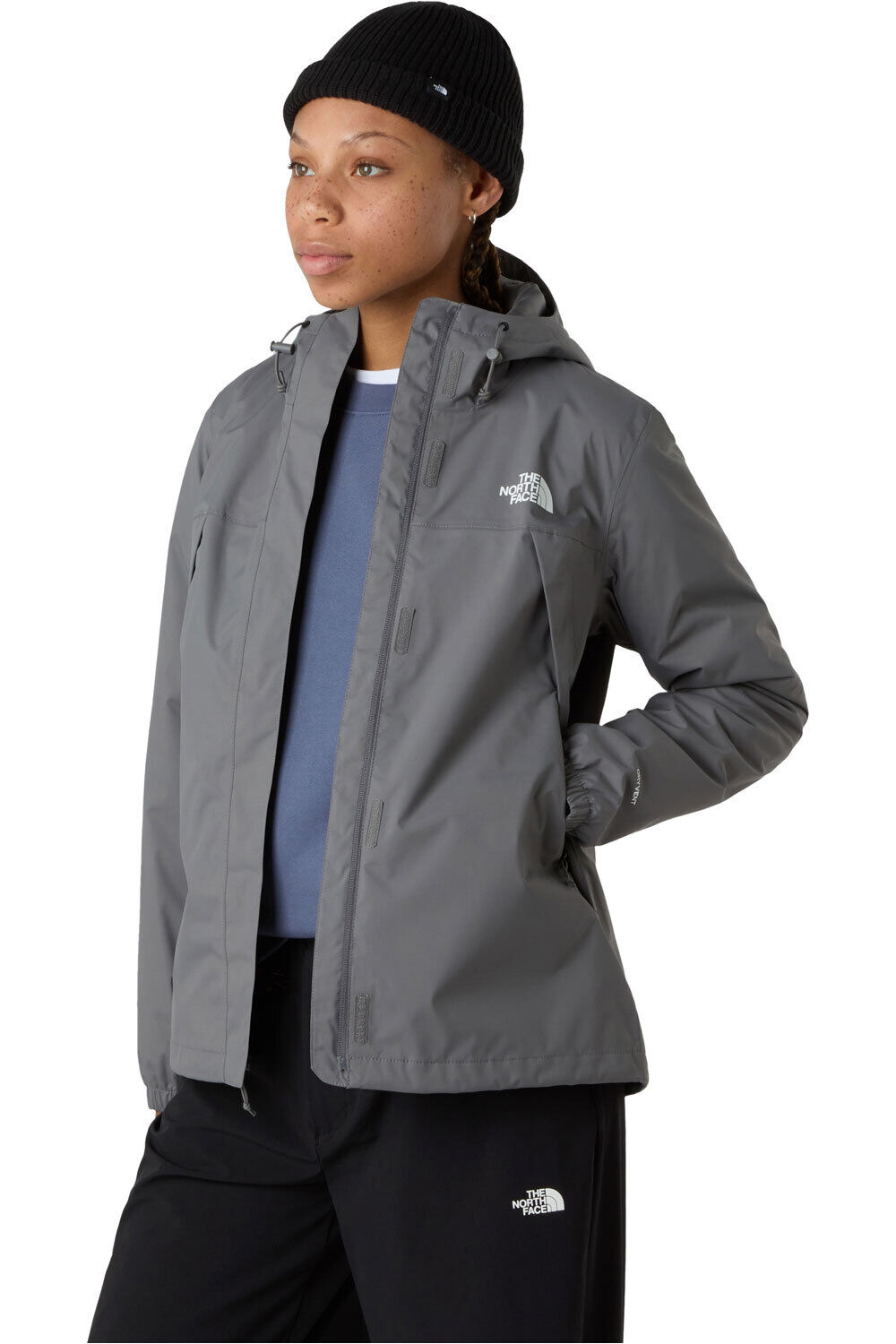 The North Face chaqueta impermeable mujer W ANTORA RAIN JACKET vista detalle
