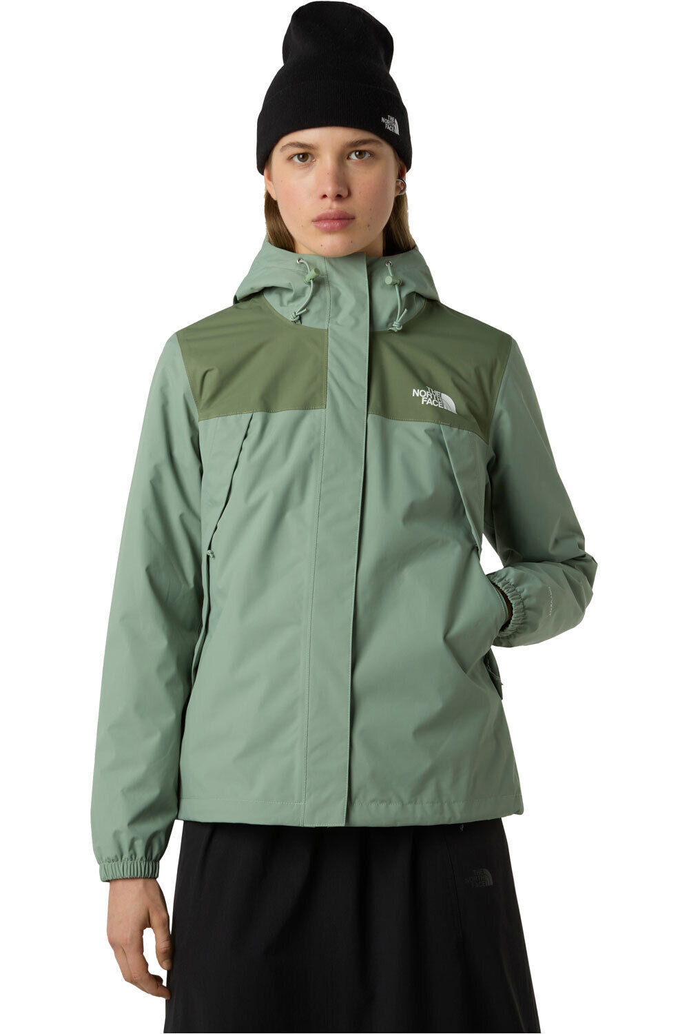 The North Face chaqueta impermeable mujer W ANTORA RAIN JACKET vista frontal