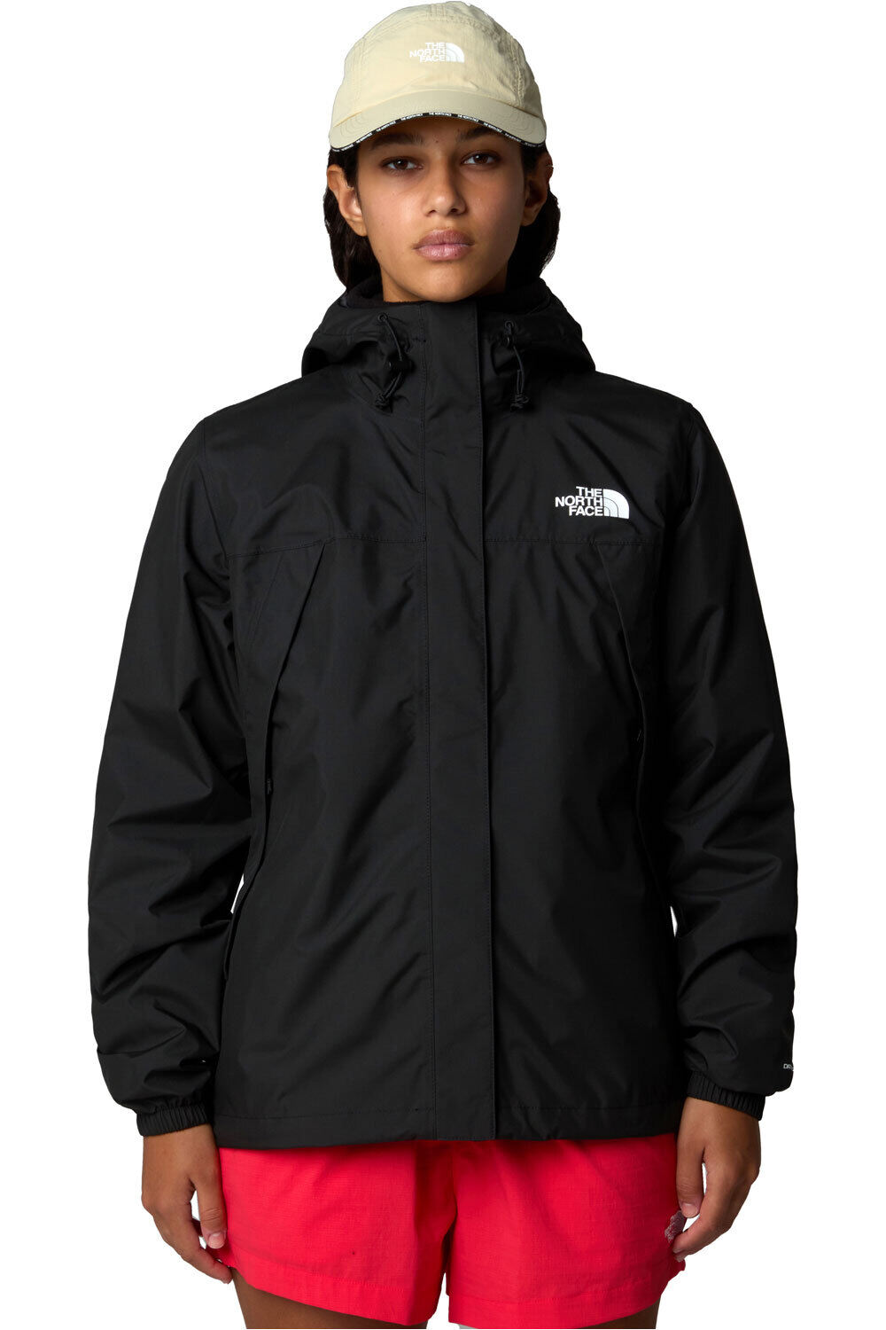 The North Face chaqueta impermeable mujer W ANTORA RAIN JACKET vista frontal