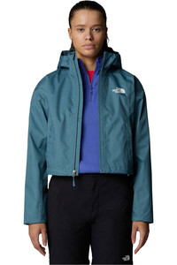 The North Face chaqueta impermeable mujer W CROPPED QUEST JACKET vista detalle