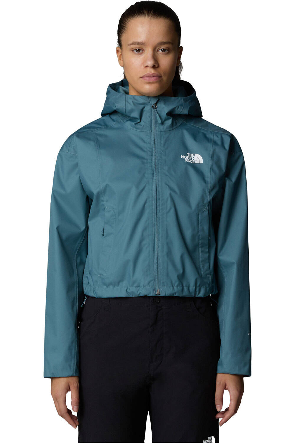 The North Face chaqueta impermeable mujer W CROPPED QUEST JACKET vista frontal