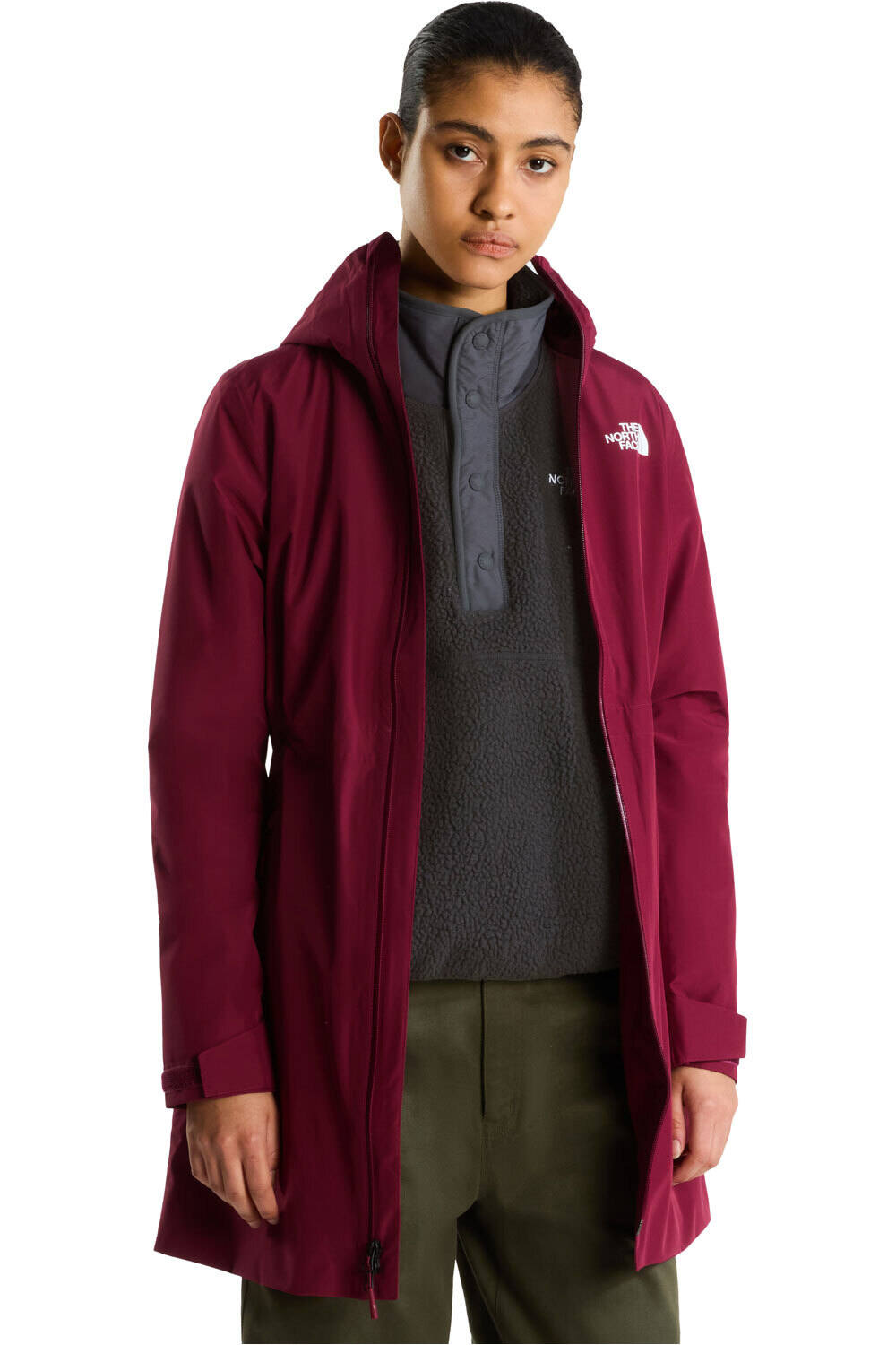 The North Face chaqueta impermeable mujer W DRYVENT HIKESTELLER PARKA vista detalle