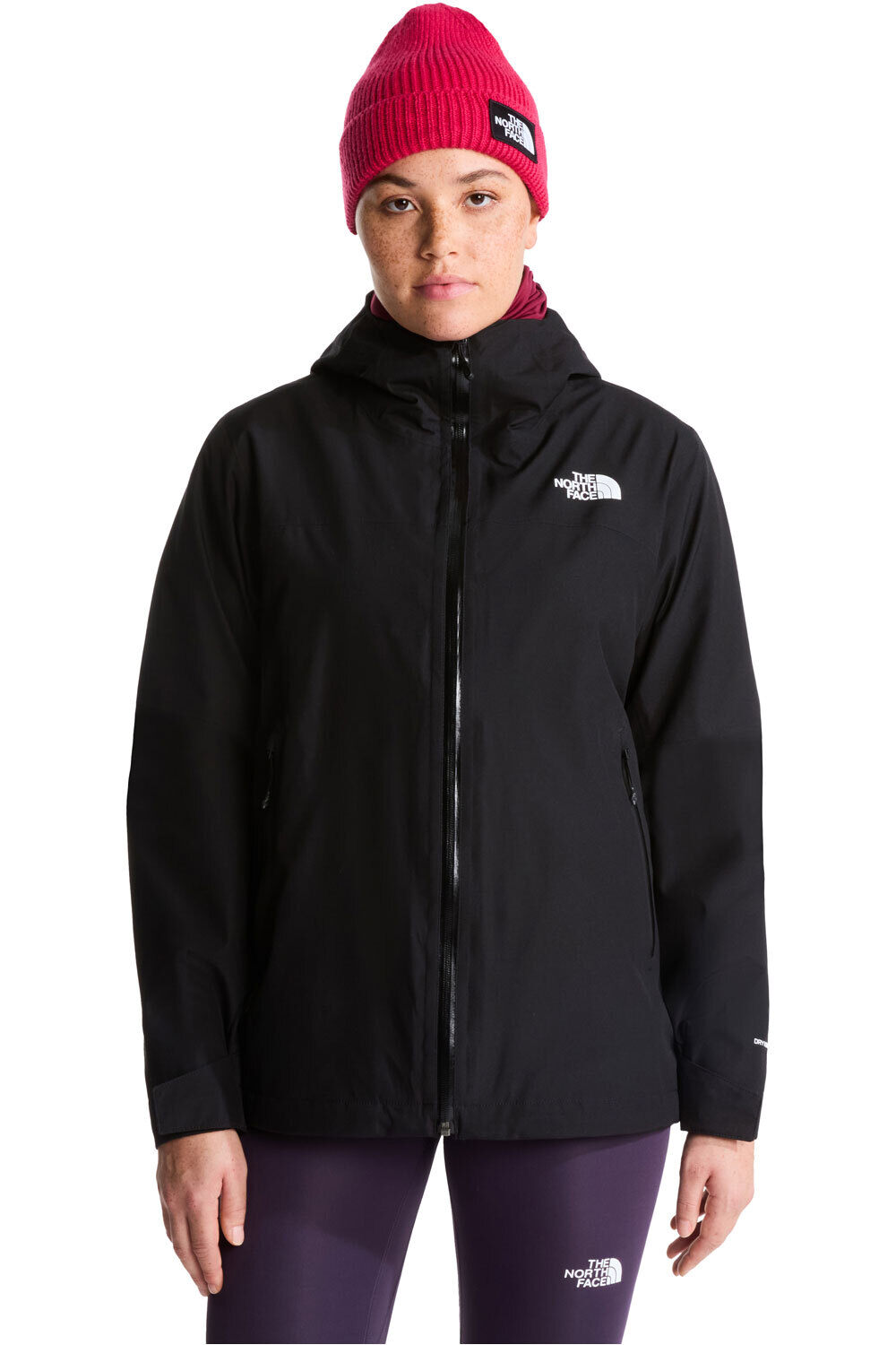 The North Face chaqueta impermeable mujer W DRYVENT ZIP-IN JACKET vista frontal