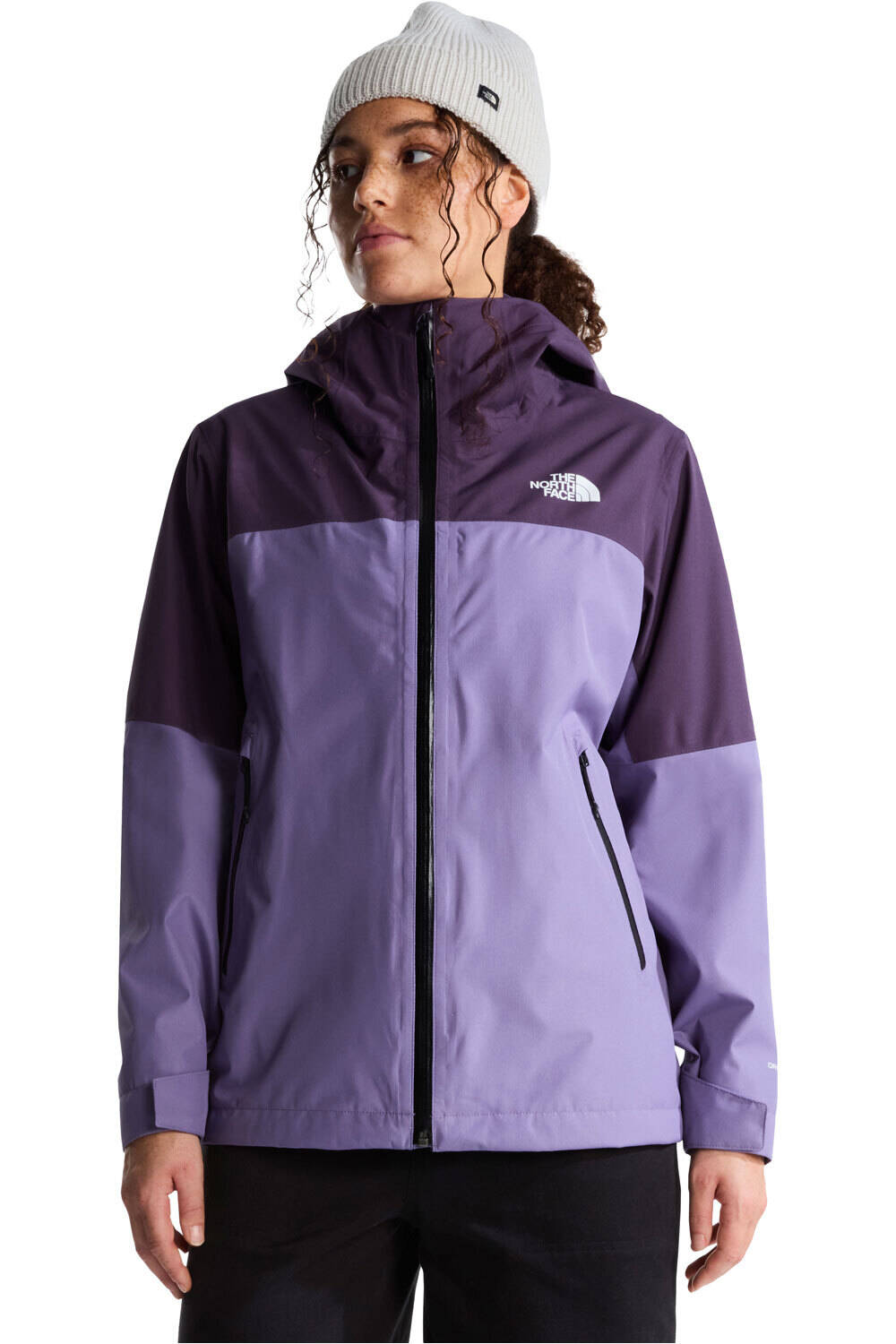 The North Face chaqueta impermeable mujer W DRYVENT ZIP-IN JACKET vista frontal