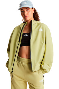 The North Face chaqueta impermeable mujer W MOUNTAIN ATHLETICS RAINLIT HOODED JACK vista detalle
