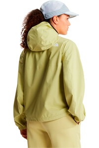 The North Face chaqueta impermeable mujer W MOUNTAIN ATHLETICS RAINLIT HOODED JACK vista trasera