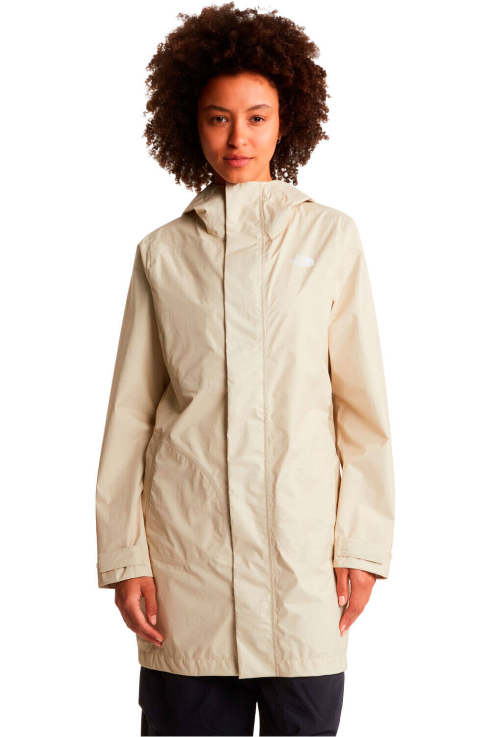 The North Face chaqueta impermeable mujer W PACKABLE SHELL PARKA vista frontal