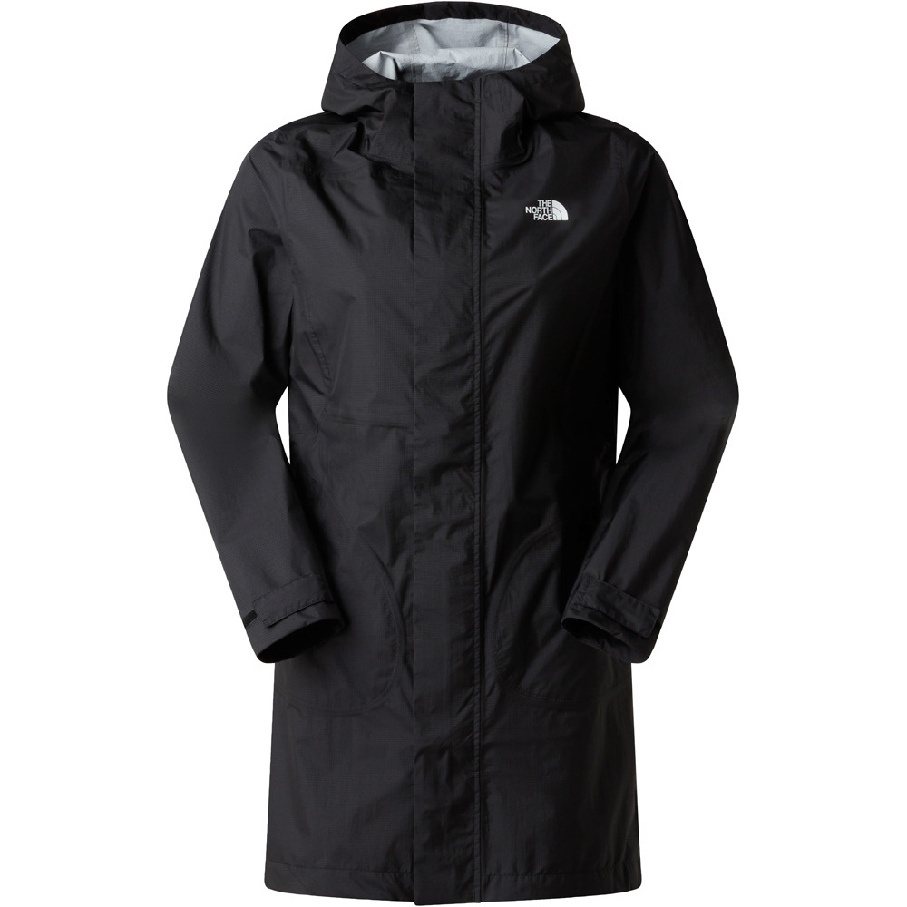 The North Face chaqueta impermeable mujer W PACKABLE SHELL PARKA vista trasera