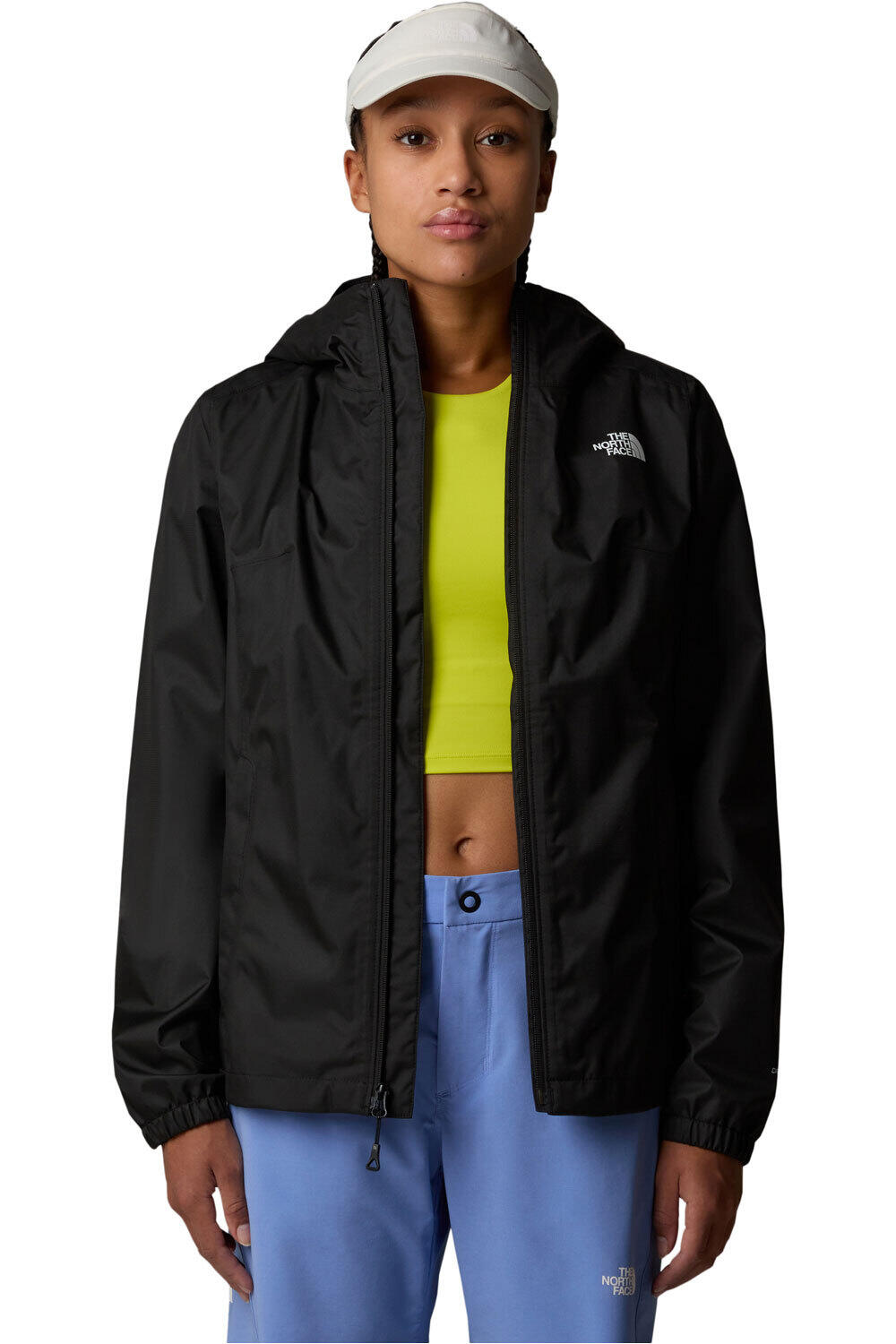 The North Face chaqueta impermeable mujer W QUEST ZIP IN vista detalle