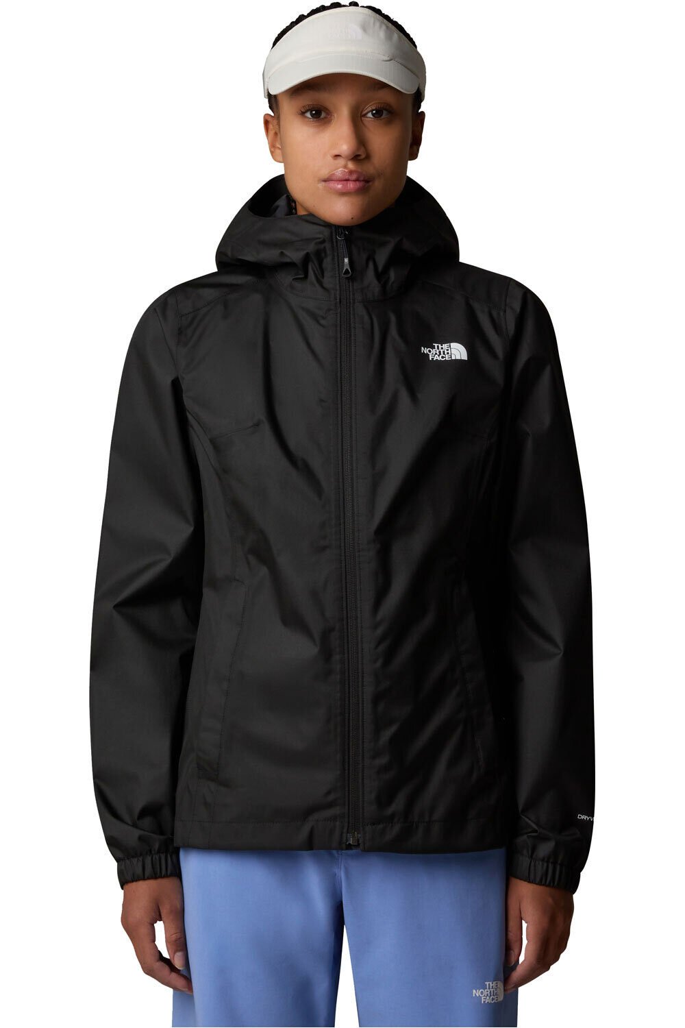 The North Face chaqueta impermeable mujer W QUEST ZIP IN vista frontal