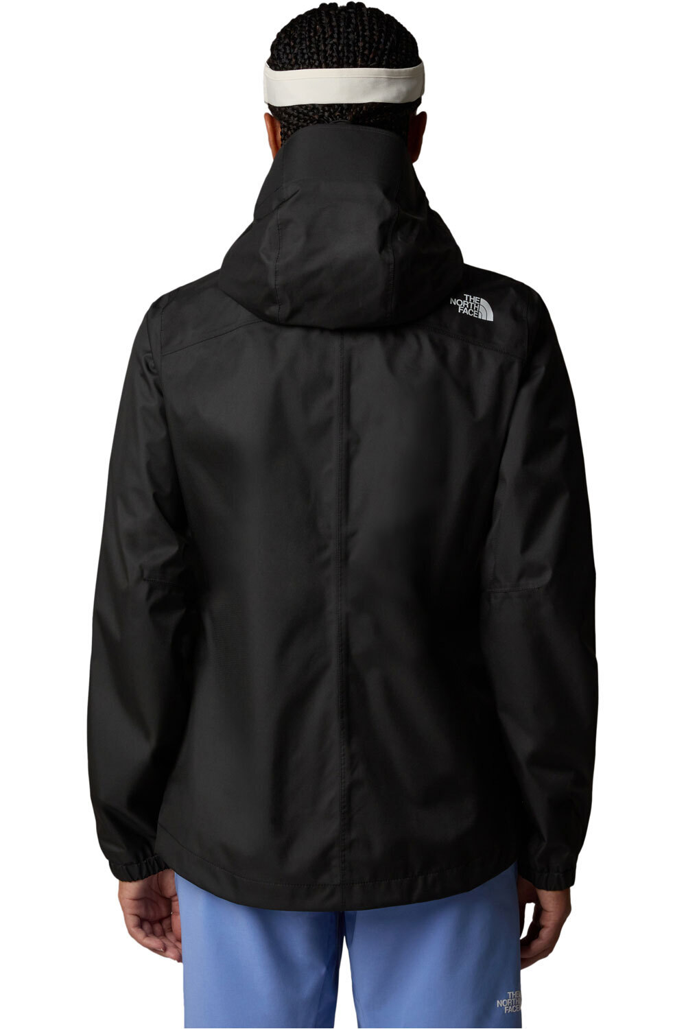 The North Face chaqueta impermeable mujer W QUEST ZIP IN vista trasera