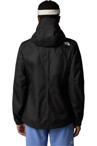 The North Face chaqueta impermeable mujer W QUEST ZIP IN vista trasera