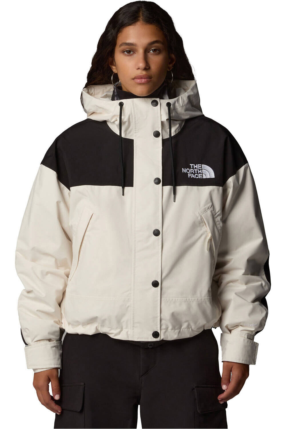 The North Face chaqueta impermeable mujer W REIGN ON JACKET vista frontal