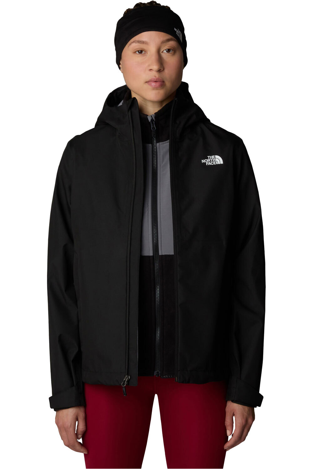 The North Face chaqueta impermeable mujer W WHITON 3L JACKET vista detalle