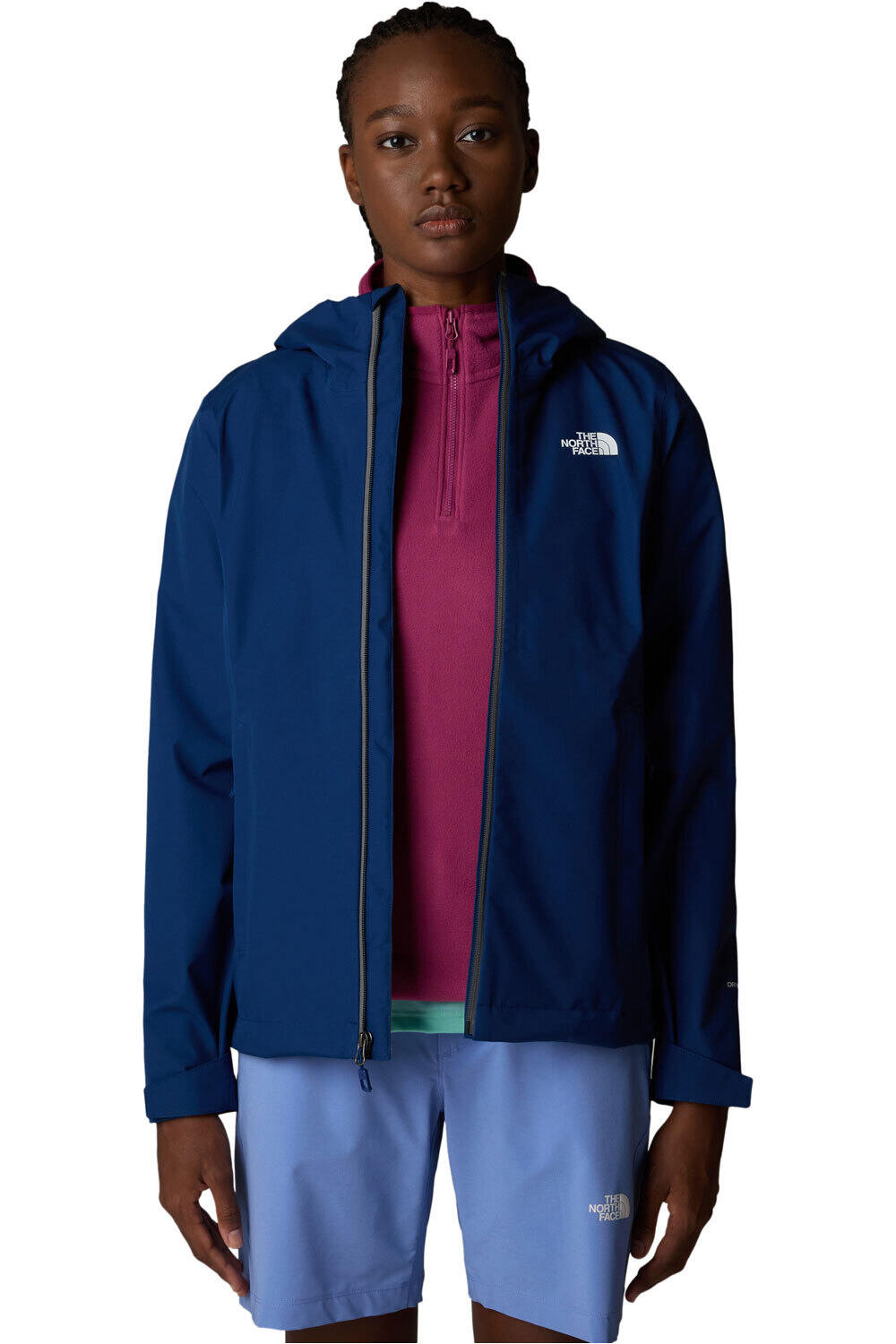 The North Face chaqueta impermeable mujer W WHITON 3L JACKET vista detalle