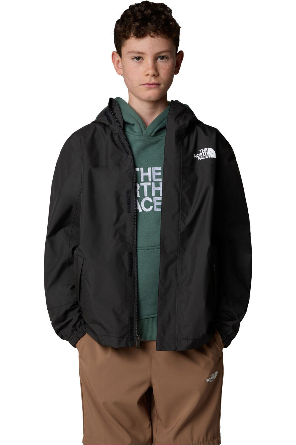 The North Face chaqueta impermeable niño B ANTORA RAIN JACKET vista frontal