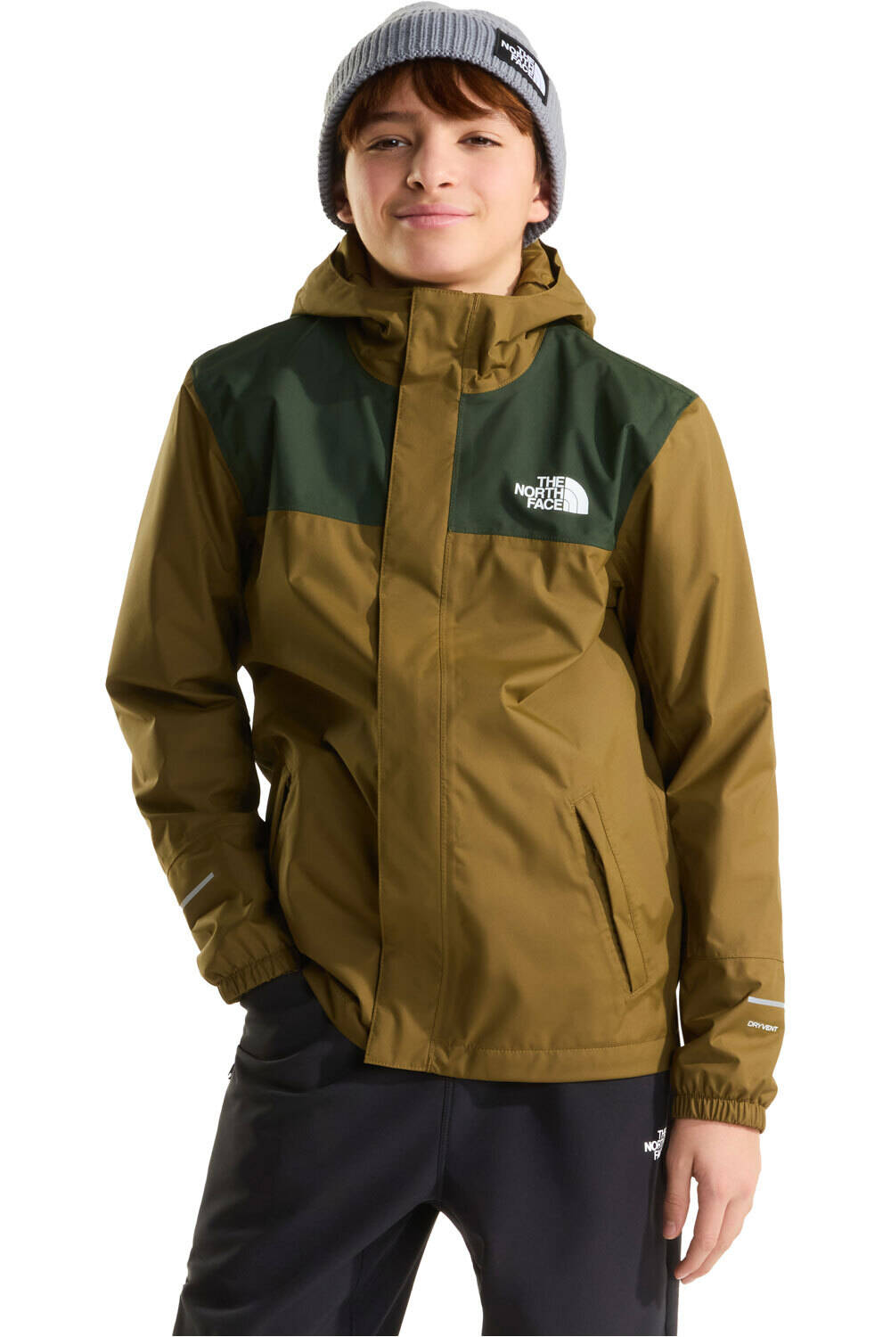 The North Face chaqueta impermeable niño B ANTORA RAIN JACKET vista frontal