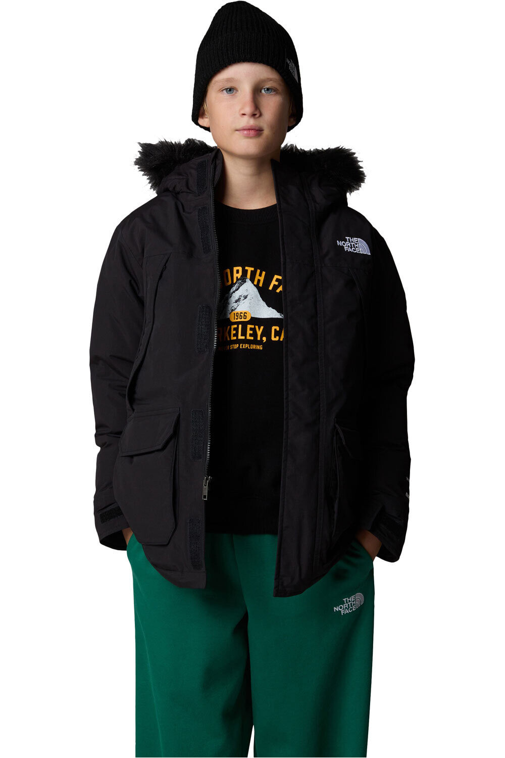 The North Face chaqueta impermeable niño B MCMURDO PARKA vista detalle