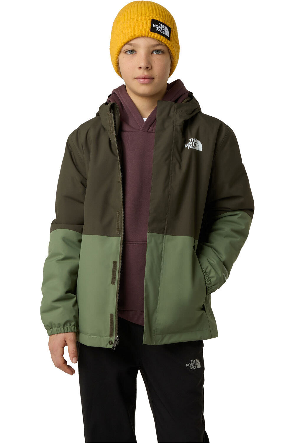 The North Face chaqueta impermeable niño B WARM ANTORA RAIN JACKET vista detalle