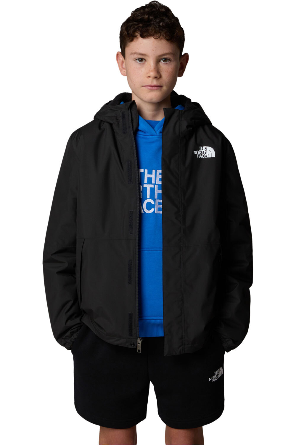 The North Face chaqueta impermeable niño B WARM ANTORA RAIN JACKET vista detalle